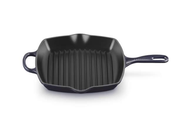 Le Creuset Cast Iron Signature Square Skillet Grill 26cm Matte BlackMatte Black image number 2