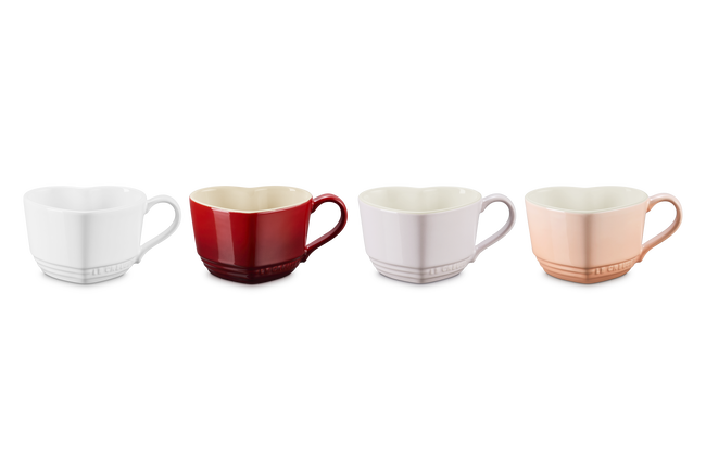 Set of 4 Heart Mugs image number 1