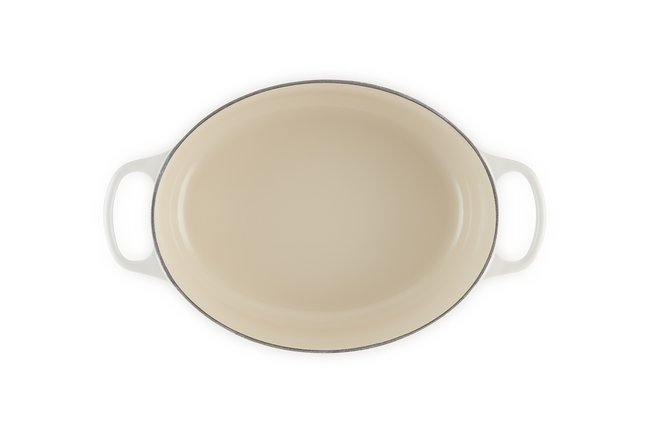 Cast Iron Signature Oval CasseroleMeringue image number 5