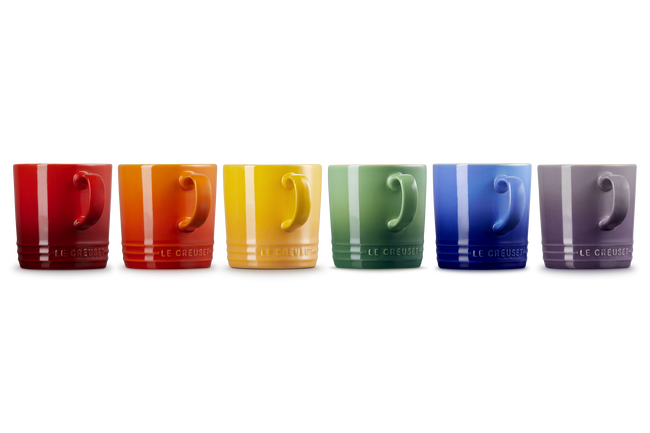 Stoneware Rainbow Set of 6 London 350ml Mugs image number 4