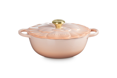 Le Creuset Cast Iron Signature Petal Soup Pot 26cm Peche