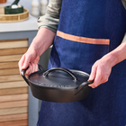 Le Creuset Cast Iron Alpine Outdoor Shallow Casserole 28cm Matte Black image number 6