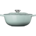 Le Creuset Cast Iron Signature Petal Soup Pot 26cm Sea SaltSea Salt image number 3