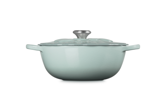 Le Creuset Cast Iron Signature Petal Soup Pot 26cm Sea SaltSea Salt image number 3