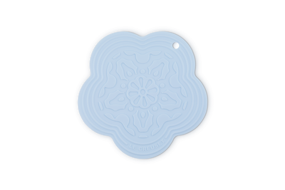 Silicone Flower Trivet Coastal Blue