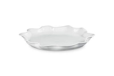 Stoneware Iris Serving Platter