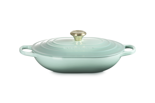 Cast Iron Signature Oblong CasseroleSage image number 1