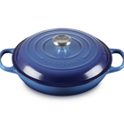 Le Creuset Cast Iron Signature Shallow Casserole 28cm AzureAzure Blue image number 2