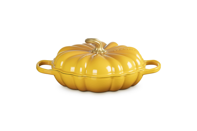 Le Creuset Cast Iron Signature Pumpkin Shallow Casserole 28cm NectarNectar image number 1