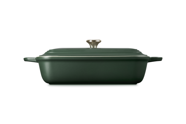 Le Creuset Stoneware Coupe Rectangular Dish with Lid 4L For&ecirc;t image number 3