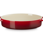 Stoneware Oval Dish with Platter LidCerise image number 2