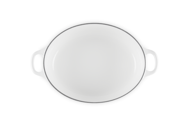 Le Creuset Cast Iron Classic Oval CasseroleWhite image number 5