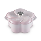 Le Creuset Cast Iron Floral Casserole 20cm Shell PinkShell Pink image number 2