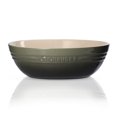 Stoneware Oval Serving Bowl