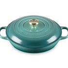Le Creuset Cast Iron Signature Shallow CasseroleRiviera image number 3