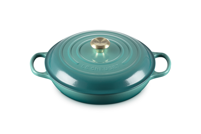 Le Creuset Cast Iron Signature Shallow CasseroleRiviera image number 3