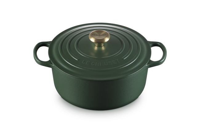 Le Creuset Cast Iron Signature Round Casserole 26cm For&ecirc;tFor&ecirc;t image number 2