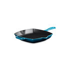 Le Creuset Cast Iron Signature Square Skillet Grill 26cm Deep TealDeep Teal image number 2