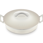 Le Creuset Cast Iron Classic Modern Heritage Shallow Casserole 28cm MeringueMeringue image number 2