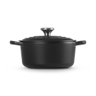 Le Creuset Cast Iron Signature Round Casserole 18cm Matte BlackMatte Black image number 3