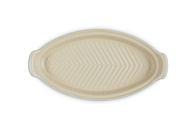 Stoneware Heritage Fish Baker with LidAzure Blue image number 4