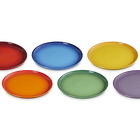 Stoneware Rainbow Set of 6 Coupe Side Plates image number 3