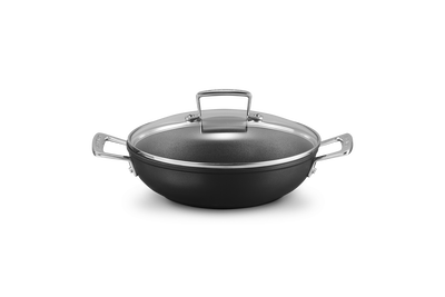Toughened Non-Stick Shallow Casserole with Glass Lid