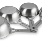 Le Creuset Stainless Steel Set of 4 Measuring Cups image number 4