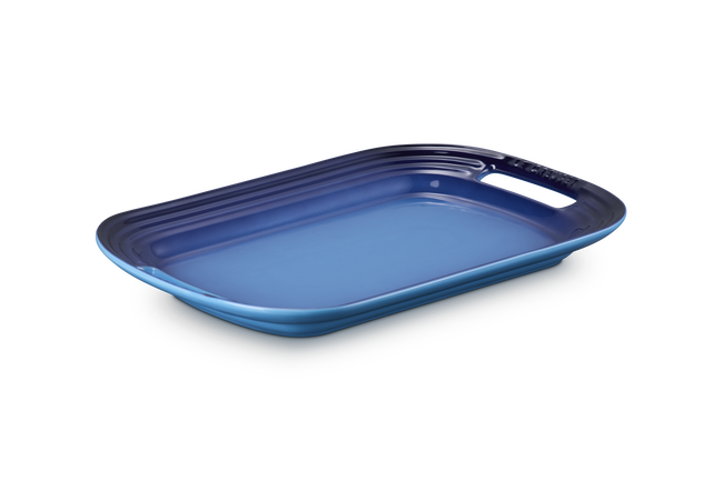 Stoneware BBQ PlatterAzure Blue image number 5