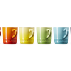 Stoneware Rainbow Set of 6 Cappuccino Mugs image number 5