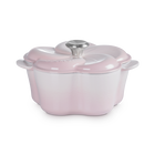 Le Creuset Cast Iron Floral Casserole 20cm Shell PinkShell Pink image number 1