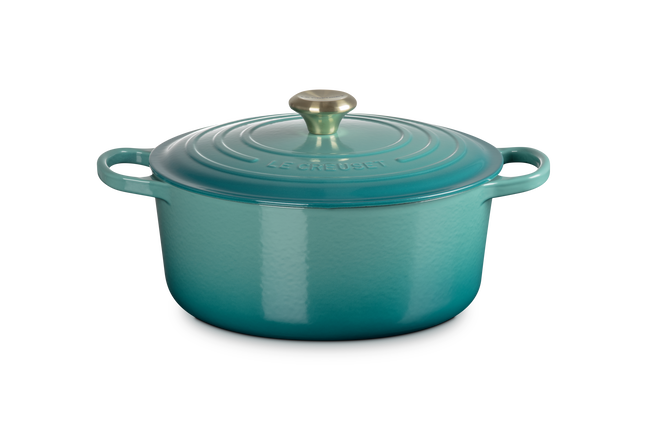 Le Creuset Cast Iron Signature Round CasseroleRiviera image number 1