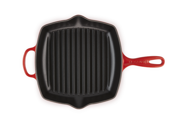 Cast Iron Signature Square Skillet GrillCerise image number 4