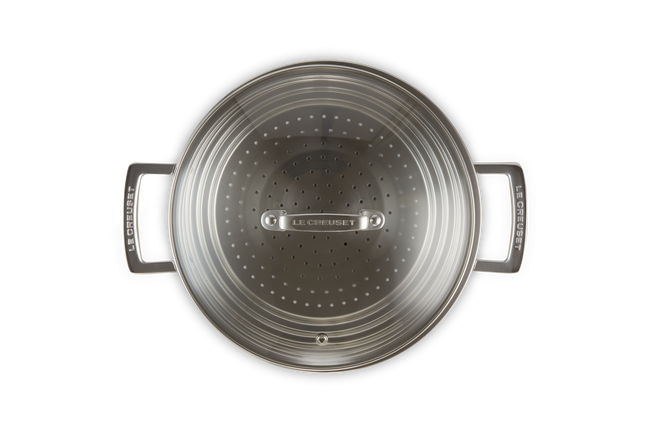Stainless Steel Large Multi-steamer with Glass Lid image number 4