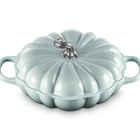 Le Creuset Cast Iron Signature Pumpkin Shallow Casserole 28cm Sea SaltSea Salt image number 2