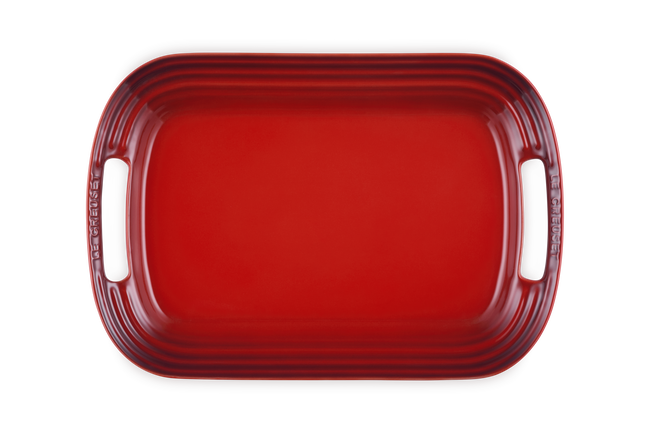 Stoneware BBQ PlatterCerise image number 4