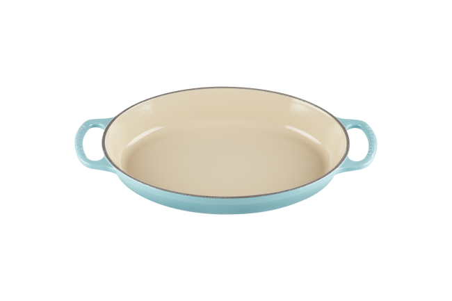 Le Creuset Cast Iron Signature Oval Casserole Dish 28cm CaribbeanCaribbean image number 2