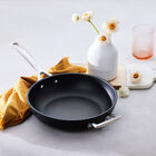 Toughened Non-Stick Deep Frying Pan with Helper Handle image number 3