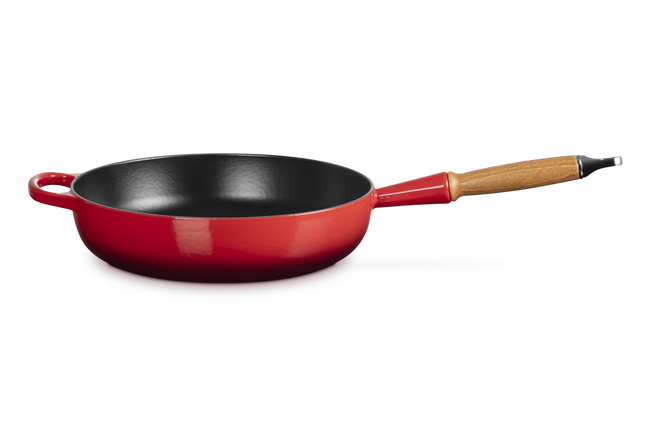 Cast Iron Signature Sauté Pan with Wooden Handle image number 3