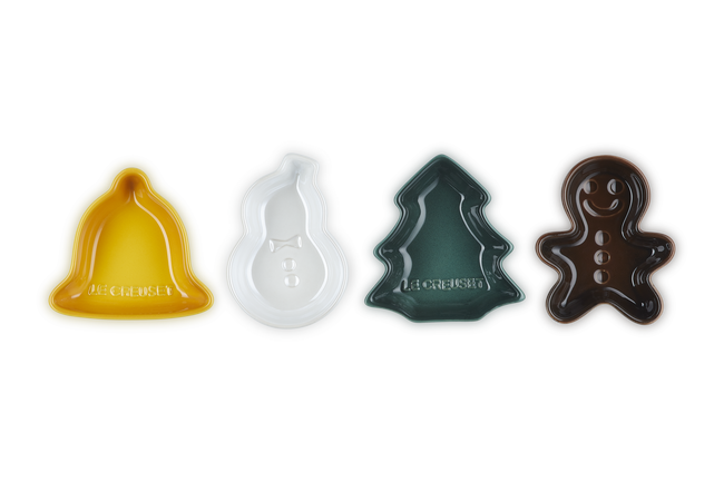 Stoneware Set of 4 Christmas Mini Dishes image number 1