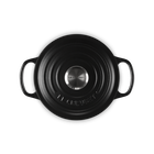 Le Creuset Cast Iron Signature Round Casserole 16cm Matte BlackMatte Black image number 4