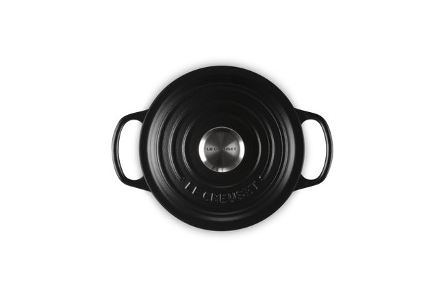 Le Creuset Cast Iron Signature Round Casserole 16cm Matte BlackMatte Black image number 4