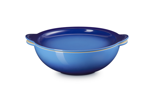Stoneware Signature Round Serving Bowl with LidAzure Blue image number 2