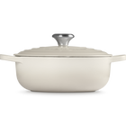 Le Creuset Cast Iron Signature Sauteuse 24cm MeringueMeringue image number 3