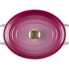 Le Creuset Cast Iron Signature Oval Casserole 31cm BerryBerry image number 5