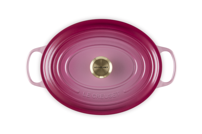 Le Creuset Cast Iron Signature Oval Casserole 31cm BerryBerry image number 5