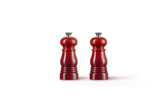 Mini Salt & Pepper Mill SetCerise image number 3