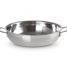 3-ply Stainless Steel Shallow Casserole with Lid image number 2