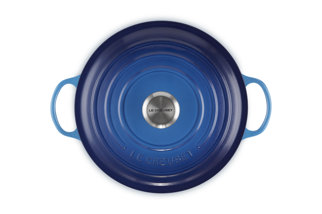 Le Creuset Cast Iron Signature Soup Pot 26cm Azure BlueAzure Blue image number 4