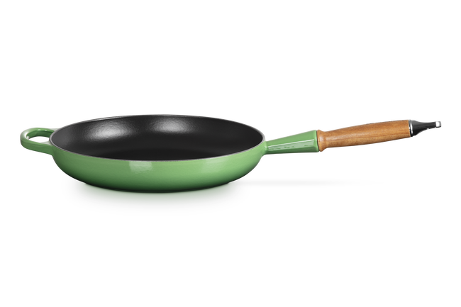 Cast Iron Signature Frying Pan with Wooden HandleBamboo image number 1